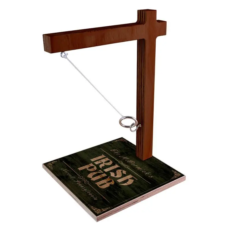 Rustic Irish Pub Ring Toss Game – Custom Tabletop Edition