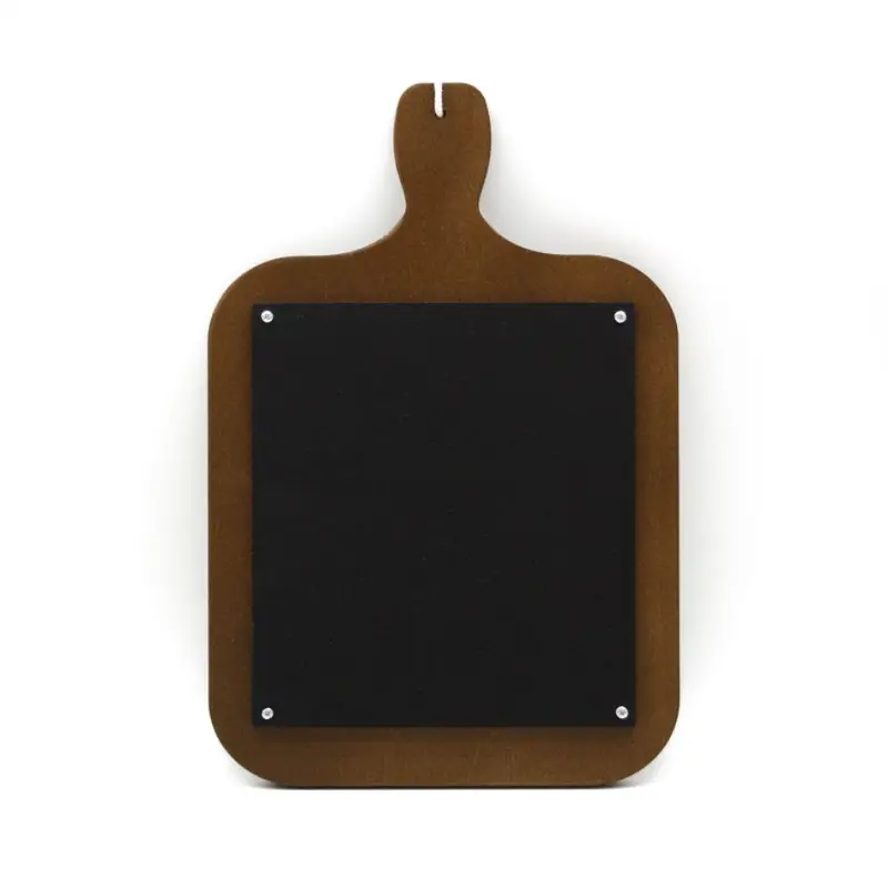 Rustic Wooden Chalkboard Menu Plaque – Cutting Board Shape with Stain Finish