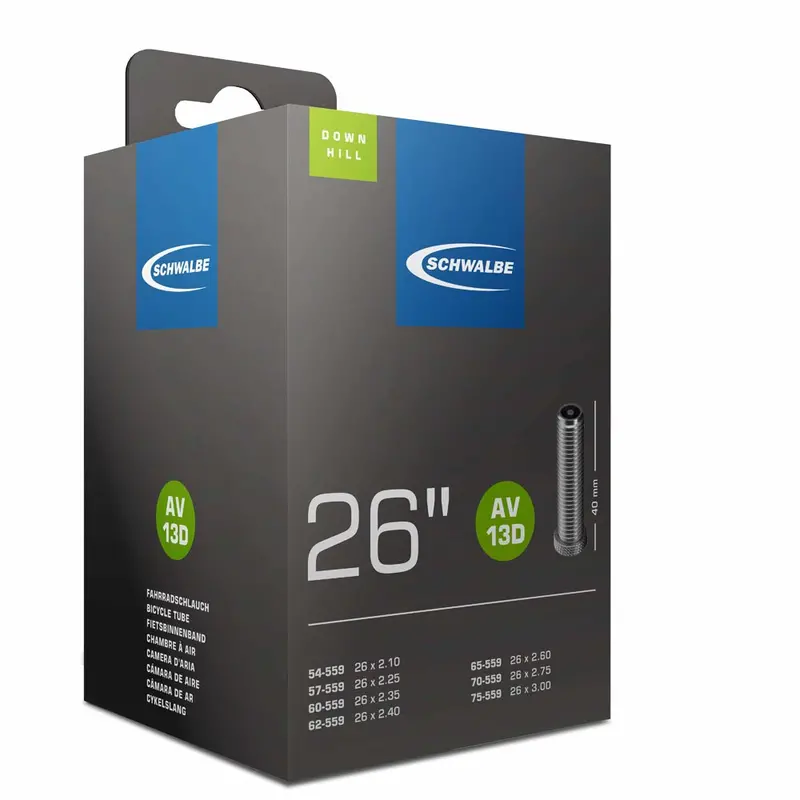 Schwalbe AV13D Inner Tube – 26″ × 2.1–3.0″