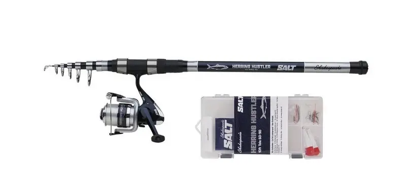 Shakespeare Herring Hustler Combo – Pre-Rigged Saltwater Fishing Set (Collection Only)