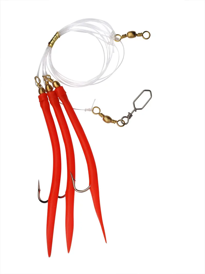 Shakespeare SALT Gummi Makk Rig – Size 5/0, Red