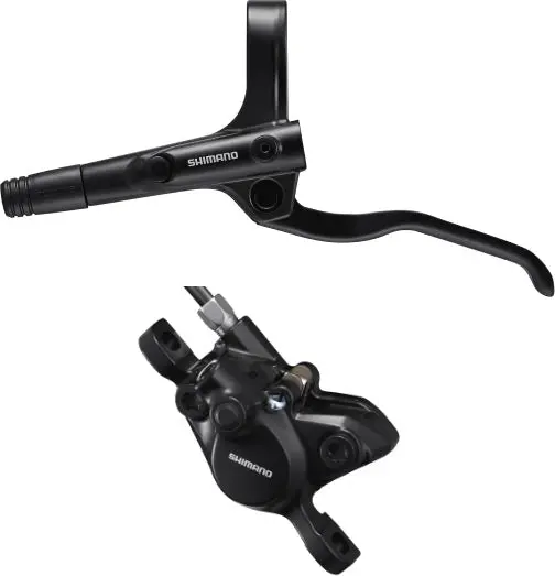 Shimano BR-MT200 Bled Hydraulic Brake Set – Rear Left Lever & Caliper, Black
