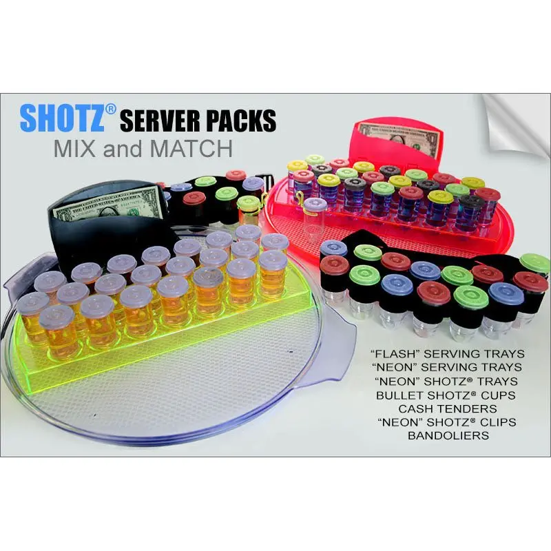 SHOTZ® Customizable Server Pack – Mix & Match Shot Accessories