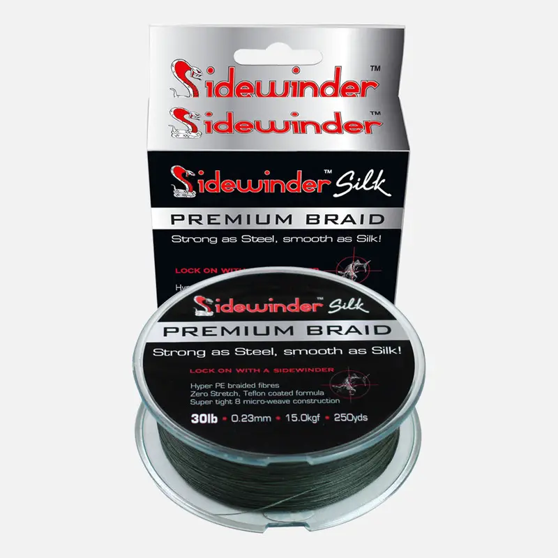 Sidewinder 165-Yard Silk Braid Fishing Line