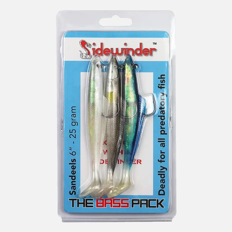 Sidewinder Bass Pack – Realistic Sandeel Imitations
