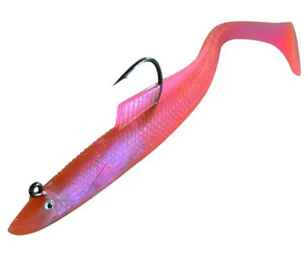 Sidewinder Flo Orange Sandeel Soft Bait