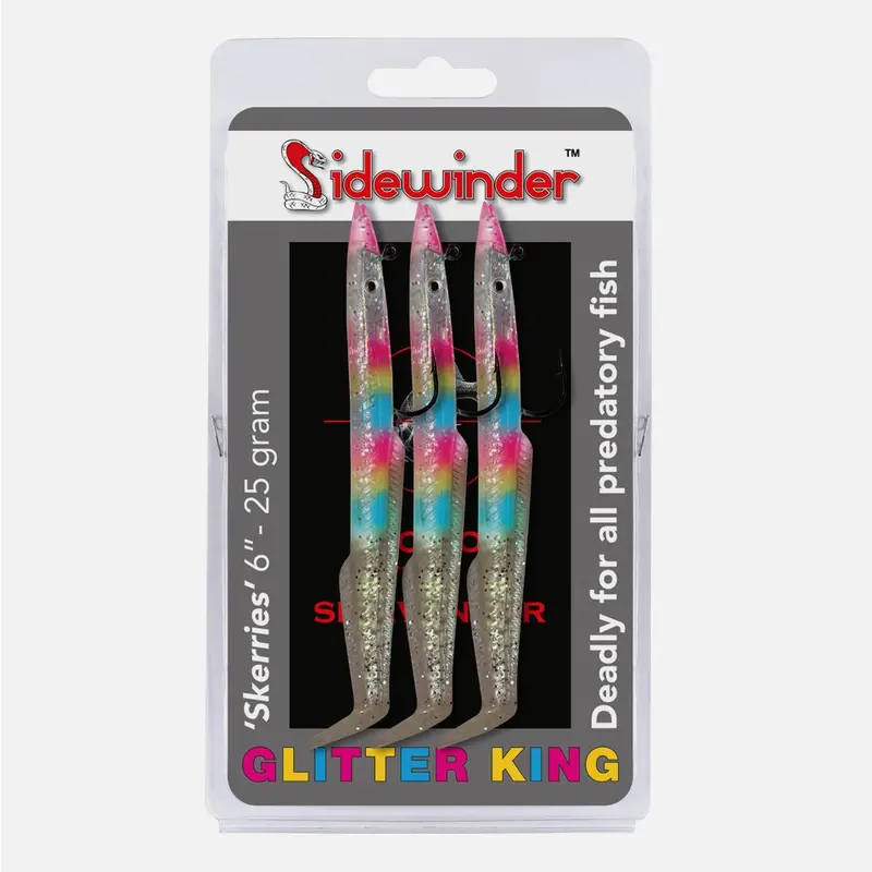 Sidewinder Glitter King Skerries Eels – 6-Inch Soft Lure