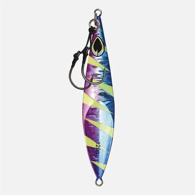 Sidewinder Odin Slow-Pitch Jig – Blue/Pink/Silver Finish