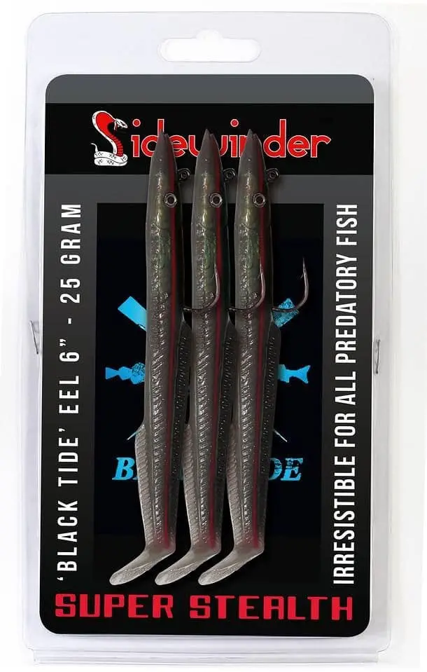 Sidewinder Skerries Black Tide Eel – 6 Inch