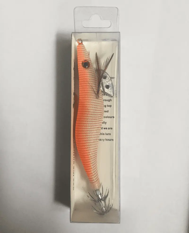 Sidewinder Squidder Lure – Fire Prawn Colorway