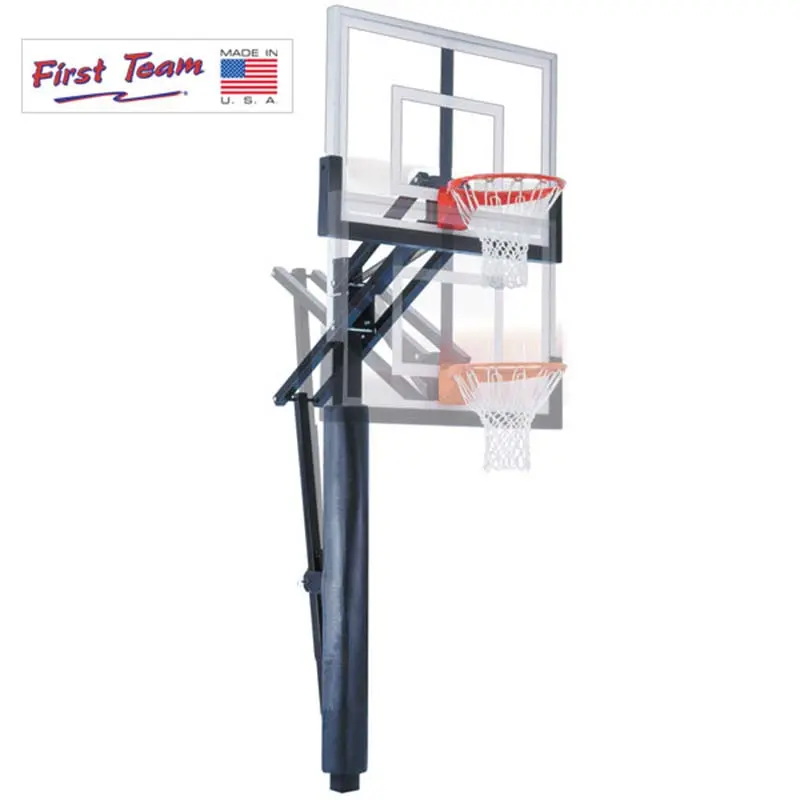 Slam Adjustable Bolt-Down In-Ground Basketball Hoop – First Team