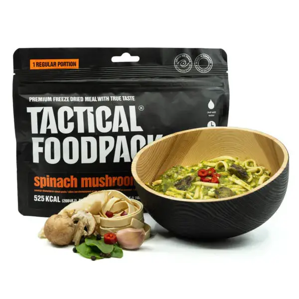 Spinach & Mushroom Pasta Entree – Quick-Cook, Plant-Based Dinner