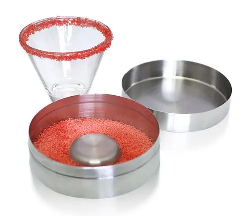 Stainless Steel Cocktail Rimmer for Salt, Sugar, or Spice Edges