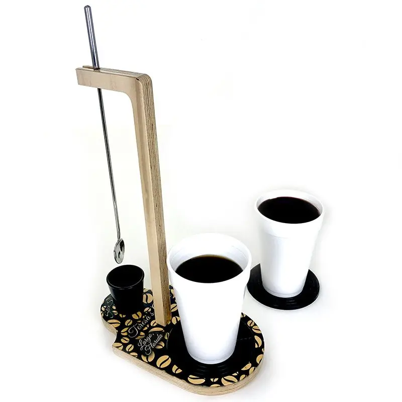 StirStation™ Personalized Coffee Bean Design Stirring Station