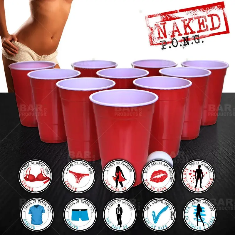 Strip Pong Beer Pong Game – Adult Party Drinking Challenge