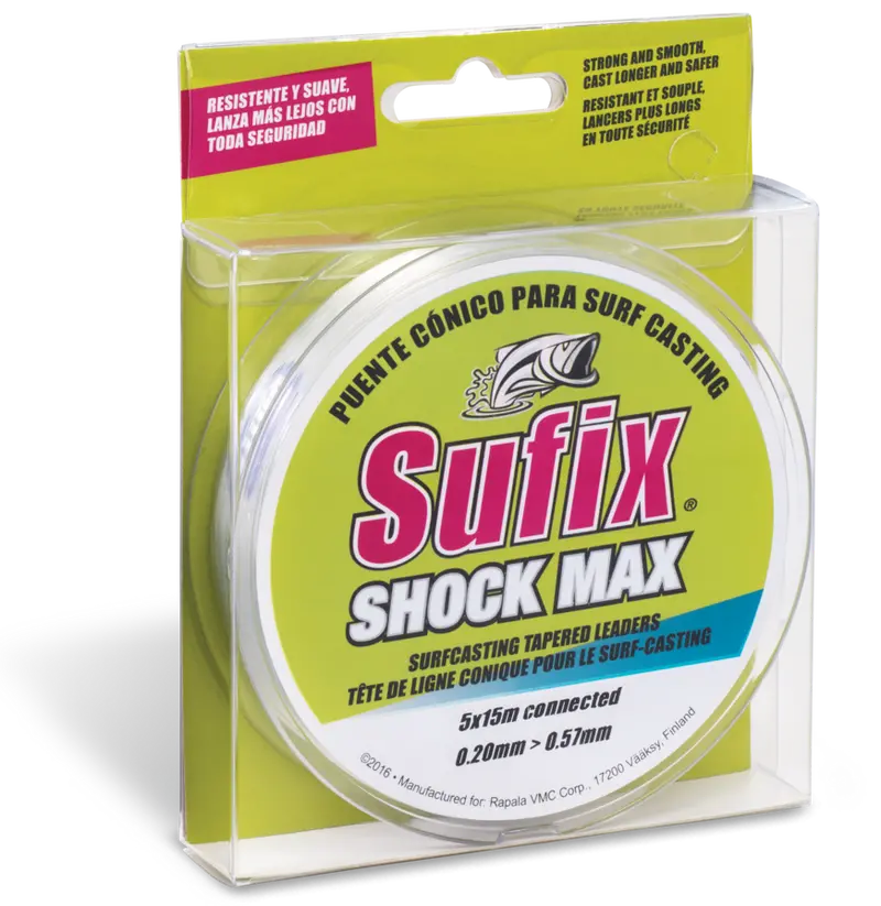 Sufix Shock Max Tapered Leader – Abrasion-Resistant