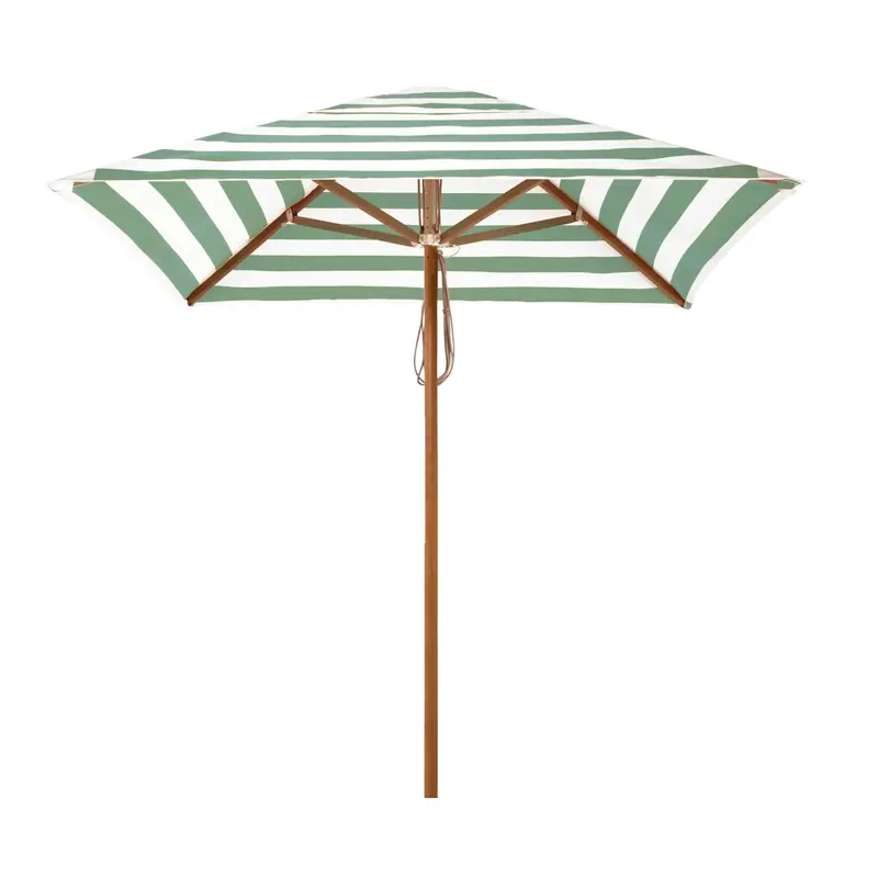 Sundial+ 2-Metre Umbrella in Sage Stripe Fabric