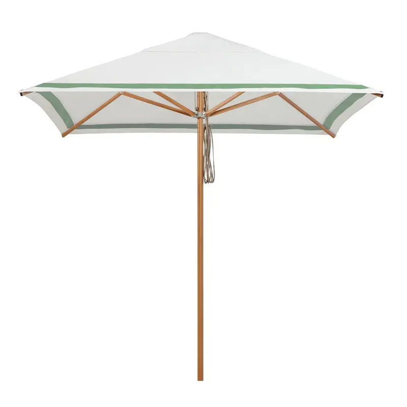 Sundial+ 2m Umbrella in Sage Regatta Stripe