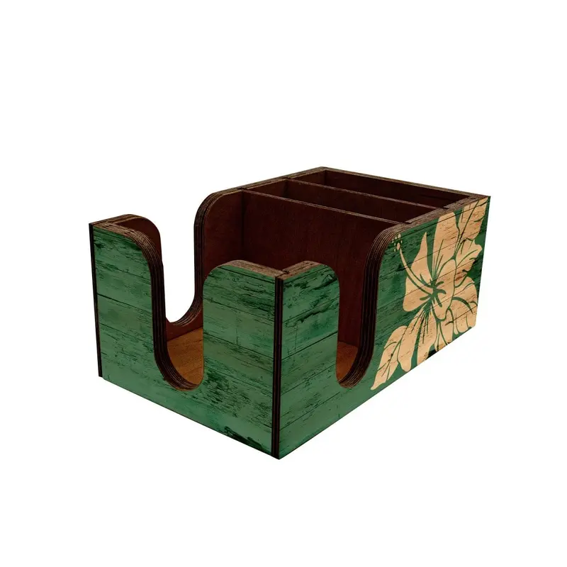 Tiki Bar–Themed Custom Napkin Caddy