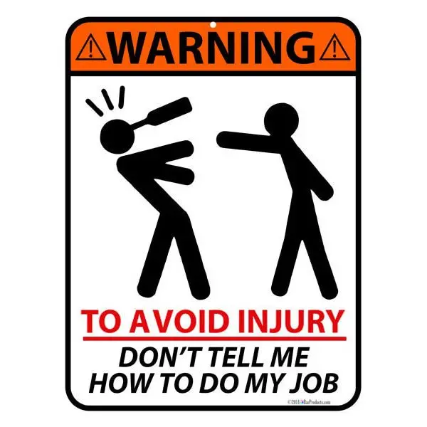 To Avoid Injury Metal Bar Sign – Kolorcoat™ Safety-Themed Decor