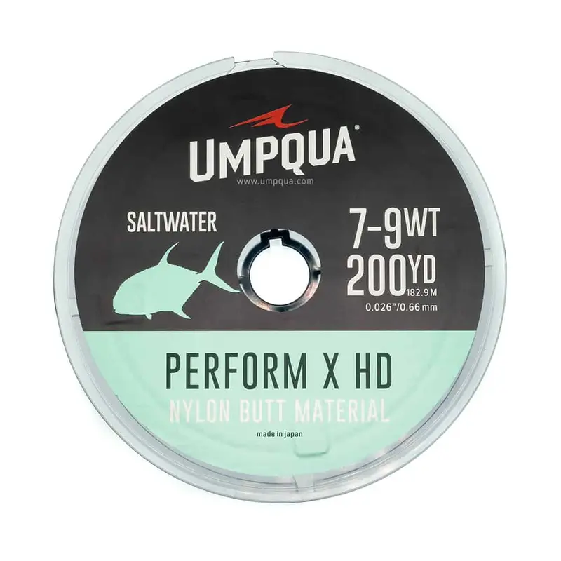 Umpqua Perform X HD Butt Leader Material – 200-Yard Heavy-Duty Nylon Spool