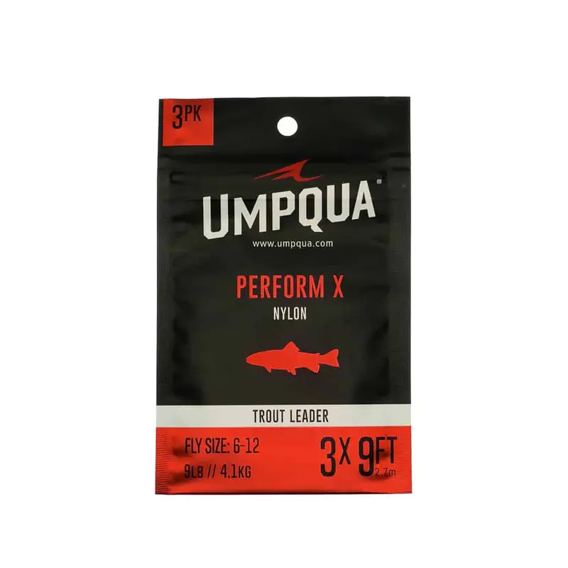 Umpqua Perform X Nylon Trout Leader – 3-Pack Value Bundle