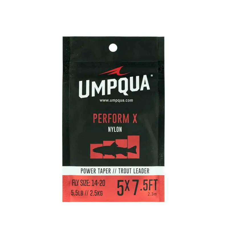 Umpqua Perform X Power Taper Trout Leader – Single-Pack Nylon Tapered Design