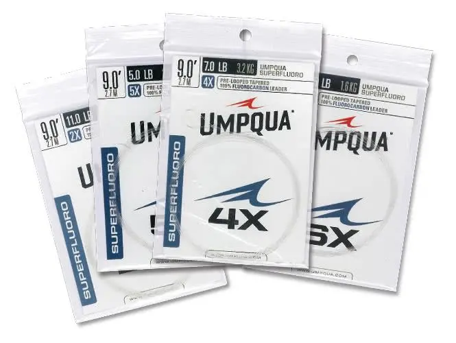 Umpqua SuperFluoro Fluorocarbon Leader – Pre-Tapered Leader for Clear-Water Precision