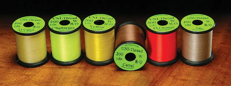 Uni Waxed 8/0 Thread – High-Strength Fly-Tying Thread