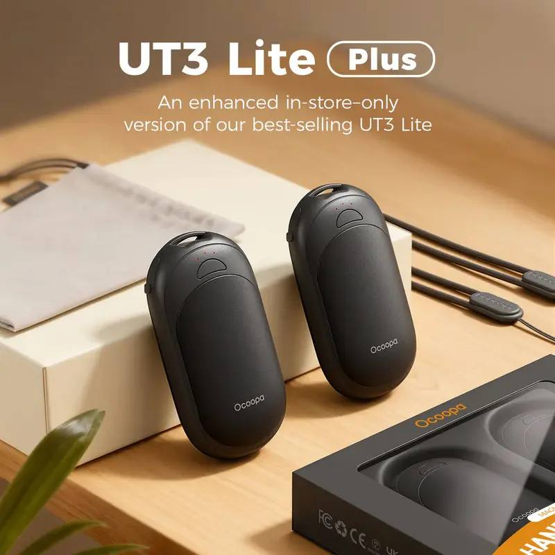 UT3 Lite Plus Hand Warmer Set – Rechargeable & Compact