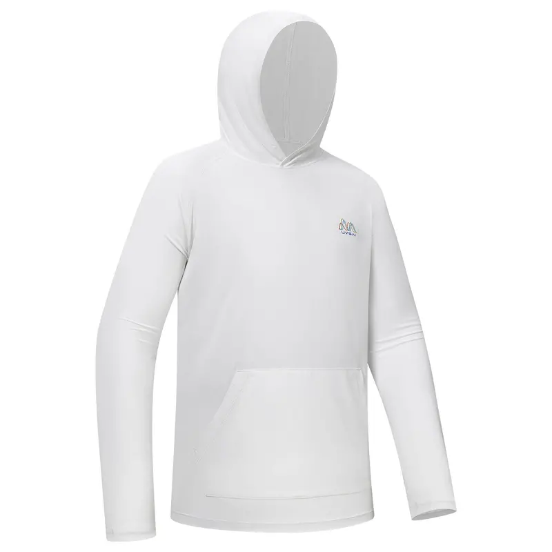 UVSAI Men’s UPF 50+ Kangaroo-Pocket Hoodie – Sun-Safe Casual Tee