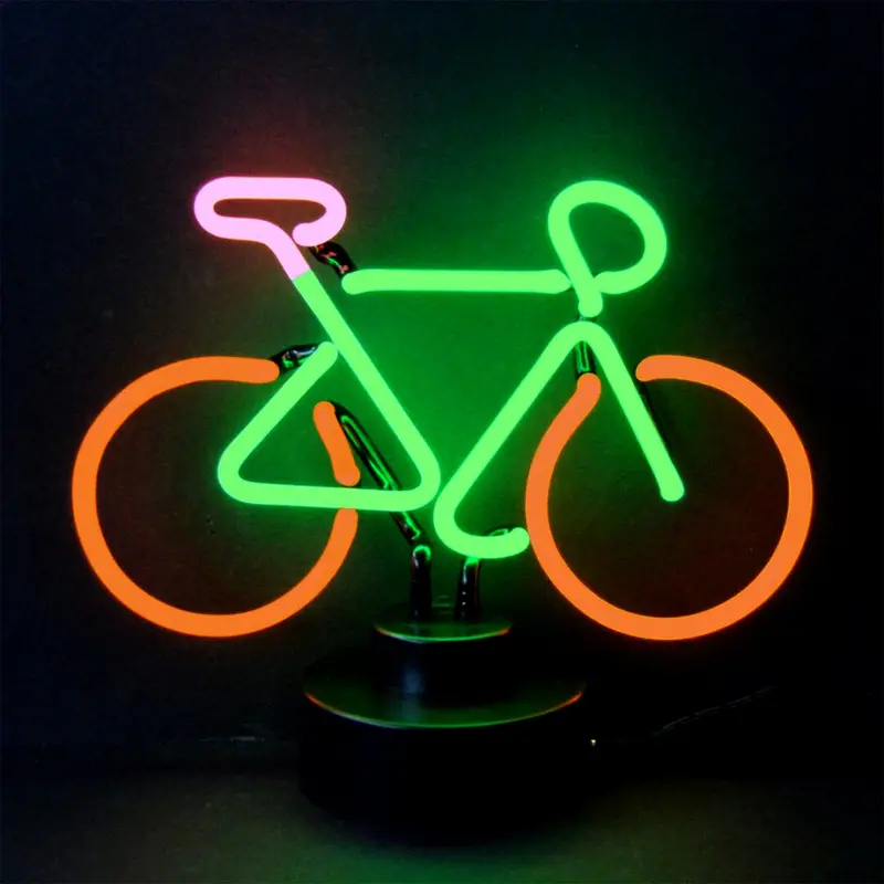 Vintage-Inspired Bicycle Neon Wall Art