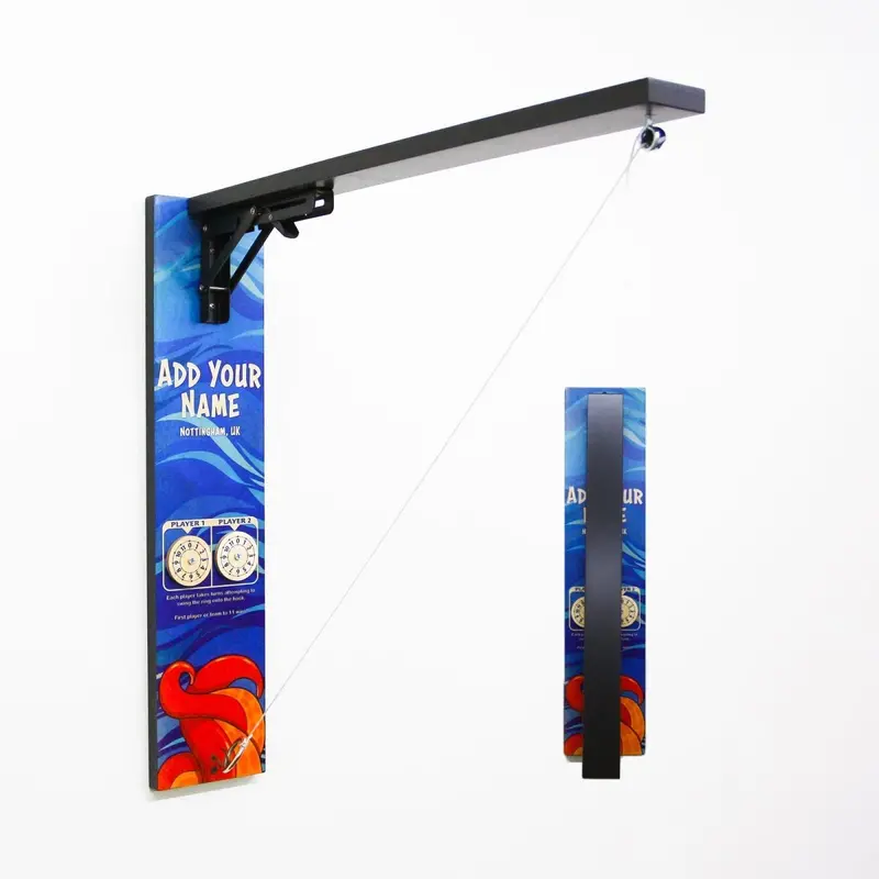 Wall-Mounted Folding Ring Toss Game – Octopus Theme