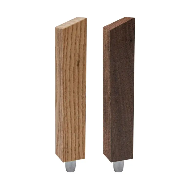 Walnut & Oak Slanted Beer Tap Handle – Custom Chalkboard Surface