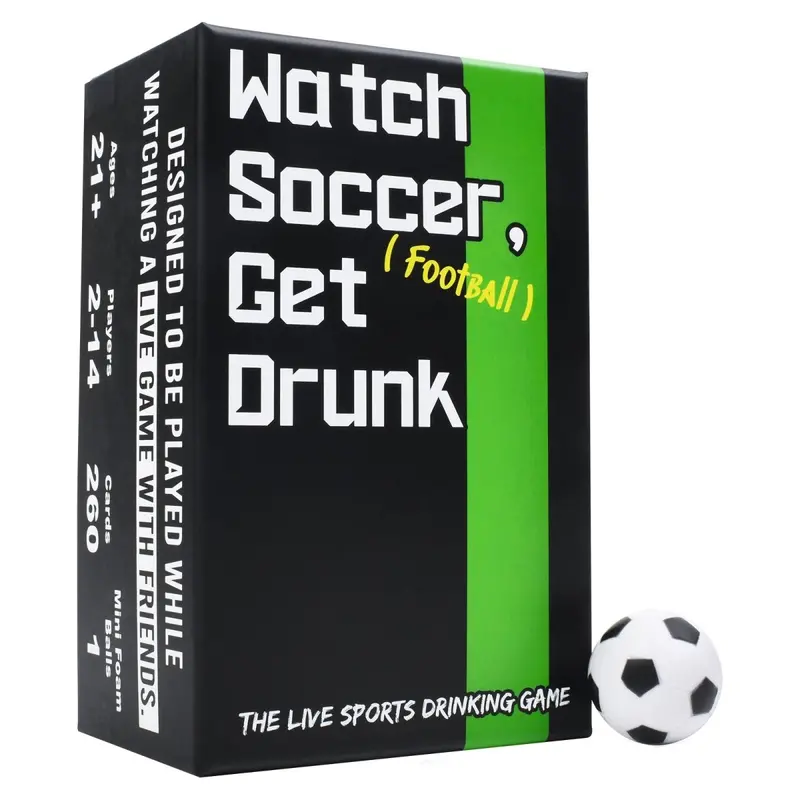 Watch Soccer & Get Drunk – Social Card Game for Fans