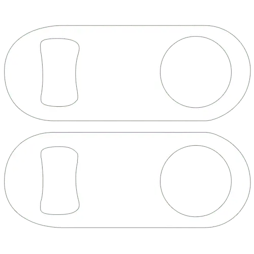 White Mini Speed Bottle Opener by Kolorcoat™
