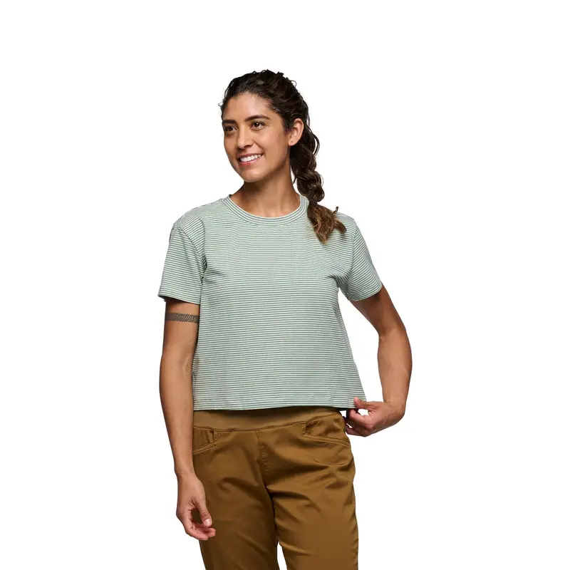 Women’s BD Stripe Crop Top – Short Sleeve