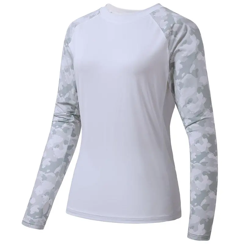 Women’s UPF 50+ Camo Long-Sleeve Fishing Top