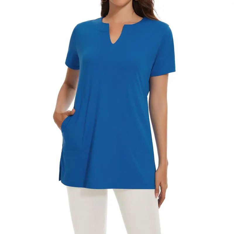 Women’s UPF 50+ Notch-Neck Short-Sleeve Tunic Top