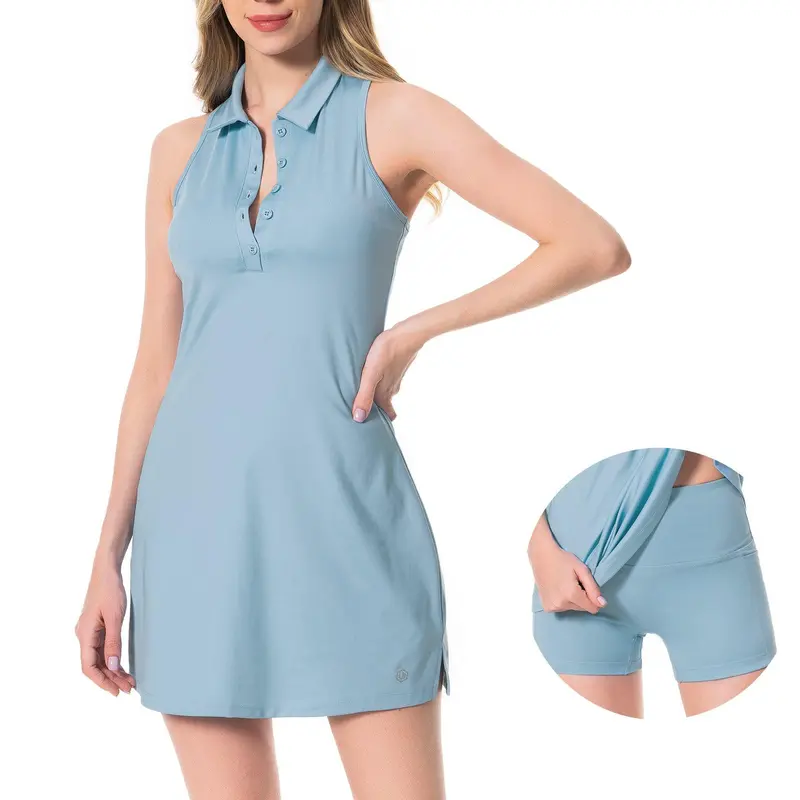 Women’s UPF 50+ Polo-Style Tennis Dress