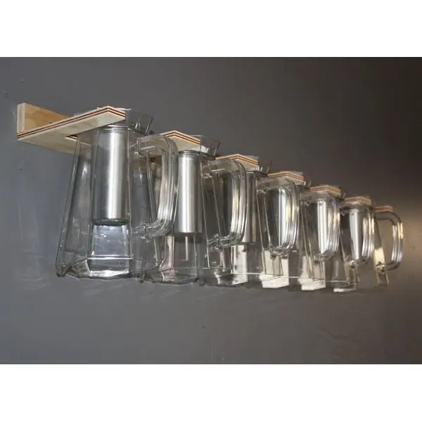 Wooden Hanging Rack for Pitchers – Rustic Bar Storage Solution