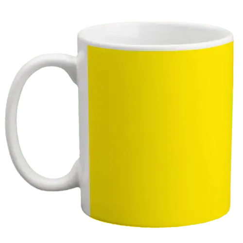 Yellow Ceramic Personalized Coffee Mug – 11 oz