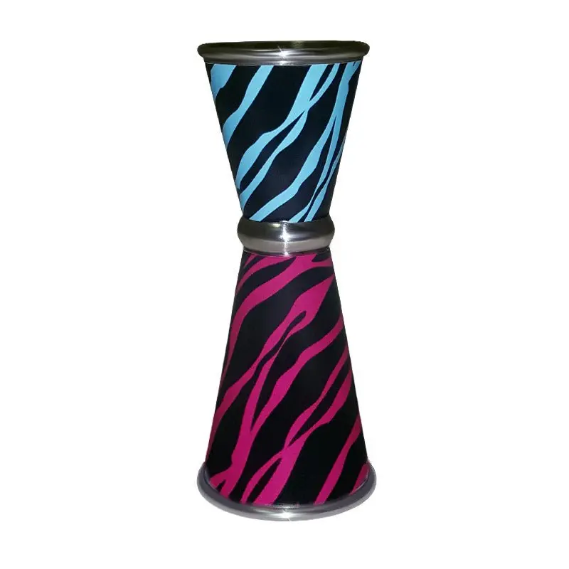 Zebra Print Designer Jigger – Stylish Dual-Measure Bar Tool