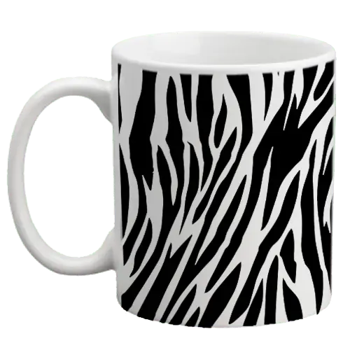Zebra Print Personalized Coffee Mug – 11 oz