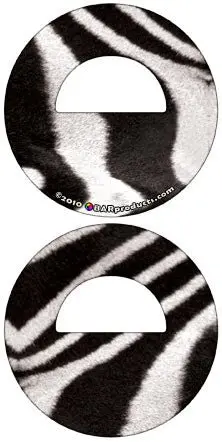 Zebra Stripe Round Bottle Opener – Bold Animal Pattern