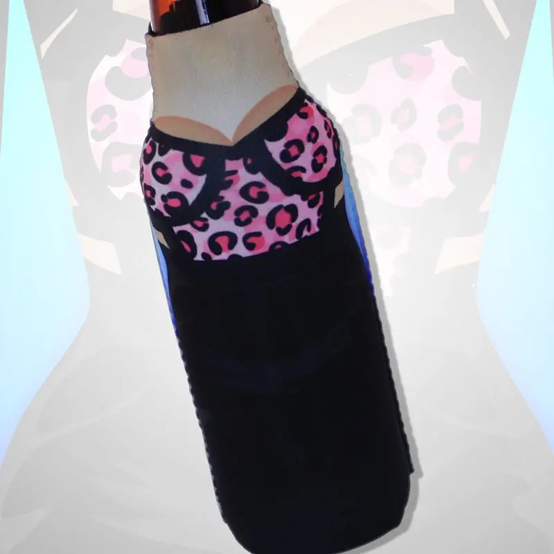 Zipper-Style Bottle Cooler in Sexy Dress Design