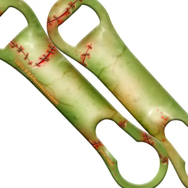 Zombie Skin V-Rod® Bottle Opener and Pour Spout Remover