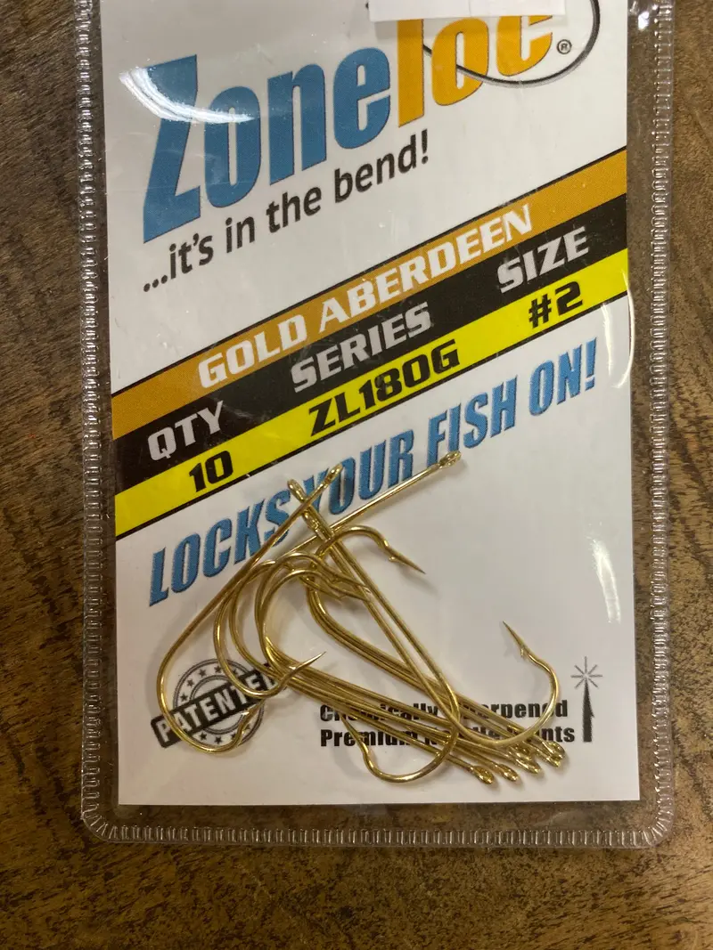 Zoneloc Gold Aberdeen Crappie Hook Pack